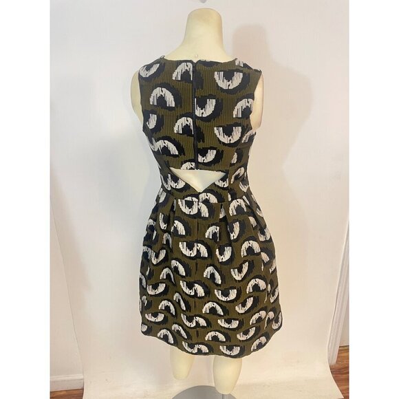 Anthropologie Hunter Dixon by Hunter Bell Adete Structured Jacquard Dress 0 - Picture 4 of 7